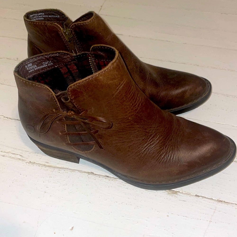 Genuine Leather Born Booties